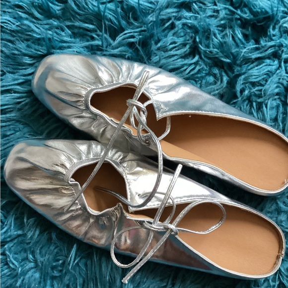 Silver Women's Mules - Picture 7 of 8